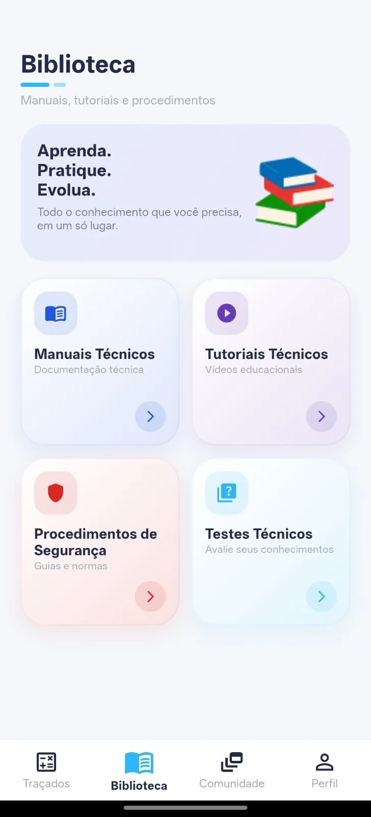 TraceClub App - Biblioteca
